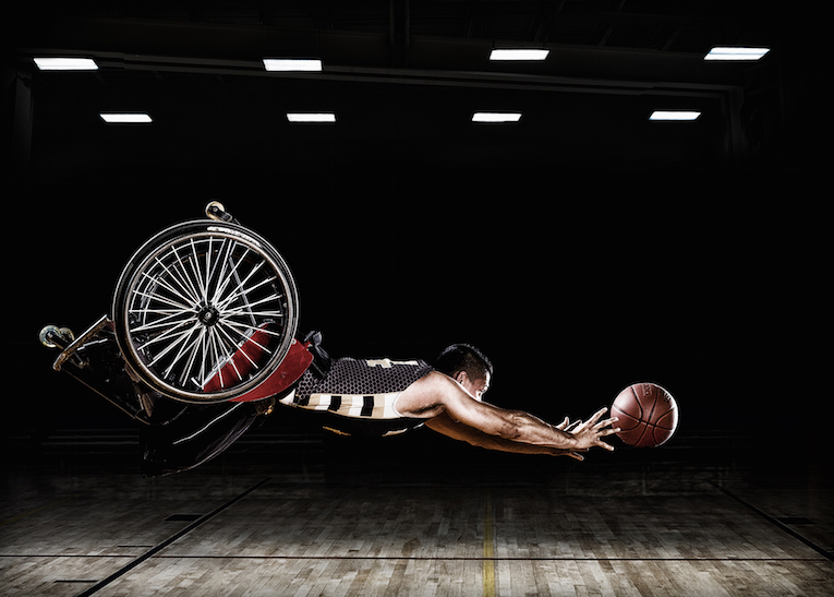 These images were created for the Rehabilitation Institute of Chicago's Adaptive Sports Program and the RIC Hornets wheelchair basketball team.
