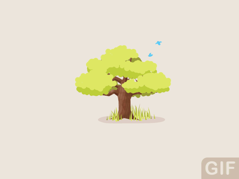 fun tree of seasons gif by dennis hoogstad adventures of yoo christmas clap