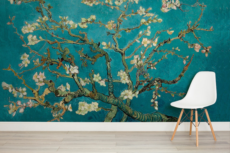 Chair---Almond-Branches-by-Van-Gough---Murals-Wallpaper