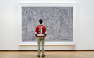 Impressive Etch A Sketch of Georges Seurat’s Iconic Pointillist Painting