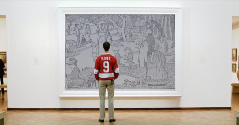 Impressive Etch A Sketch of Georges Seurat's Iconic Pointillist
