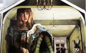 New Alice in Wonderland Trompe l’oeil Mural in Denmark