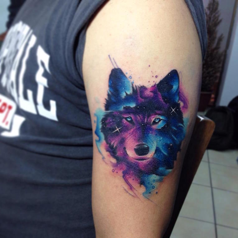 Galaxy-Style Animal Tattoos by Adrian Bascur - Adventures of Yoo