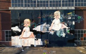 Dreamy Street Art of Children by Amanda Mando Marie