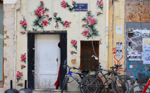 Floral Cross-Stitch Street Art Pops Up in Madrid