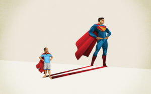Colorful Shadows Reveal Child’s Superhero Within
