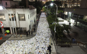 A River of 10,000 Books Flows Through the Streets of Downtown Toronto