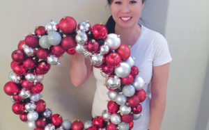 DIY Ornament Wreath Made Out of a Pool Noodle