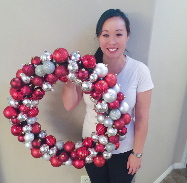 DIY Ornament Wreath Made Out of a Pool Noodle Adventures of Yoo