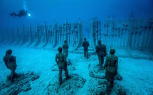 Underwater Sculpture Museum Includes Spooky Wall, Portal and Vortex