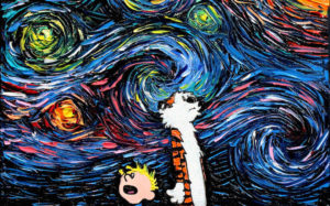 Starry Night x Calvin and Hobbes Mash-up