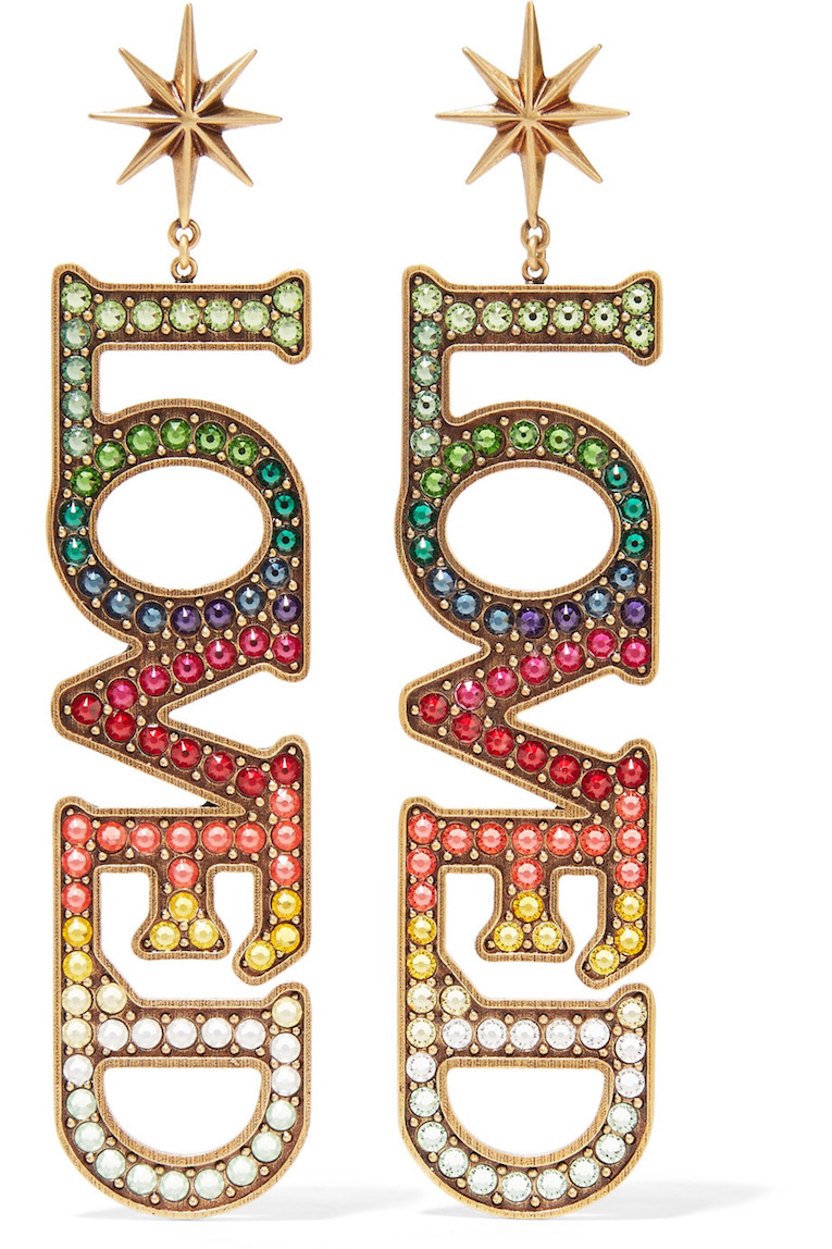 Gucci's Statement Earrings Spell Love 